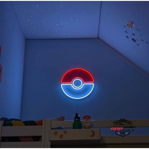 Pokemon Dekoratif Neon Led Tablo, Neon Duvar Tabela